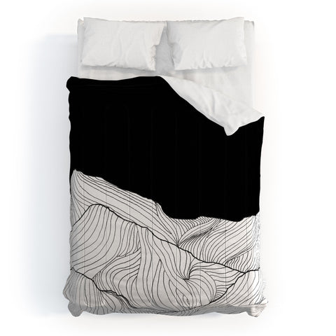 Viviana Gonzalez Lines in the mountains II Comforter