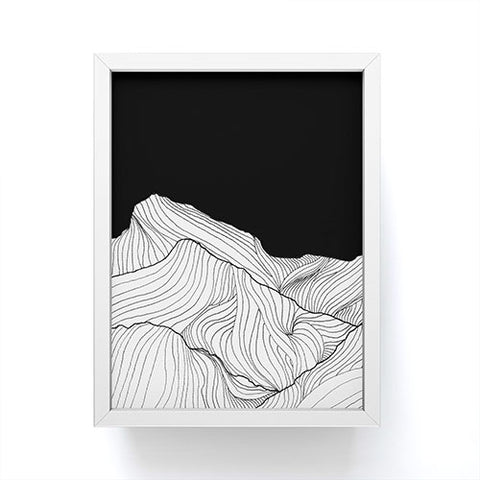 Viviana Gonzalez Lines in the mountains II Framed Mini Art Print