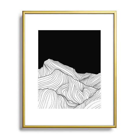 Viviana Gonzalez Lines in the mountains II Metal Framed Art Print