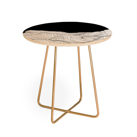 Viviana Gonzalez Lines in the mountains II Round Side Table