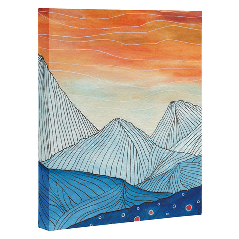 Viviana Gonzalez Lines in the mountains III Art Canvas