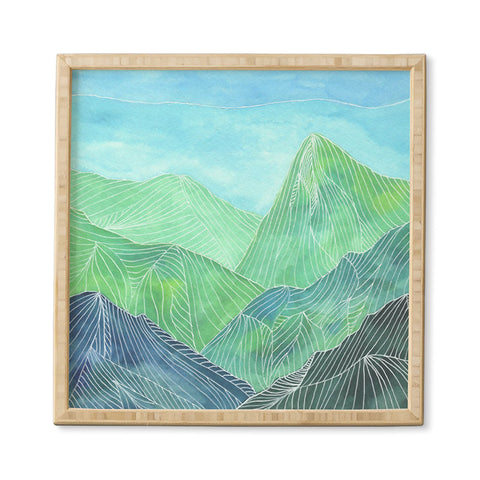 Viviana Gonzalez Lines in the mountains IV Framed Wall Art