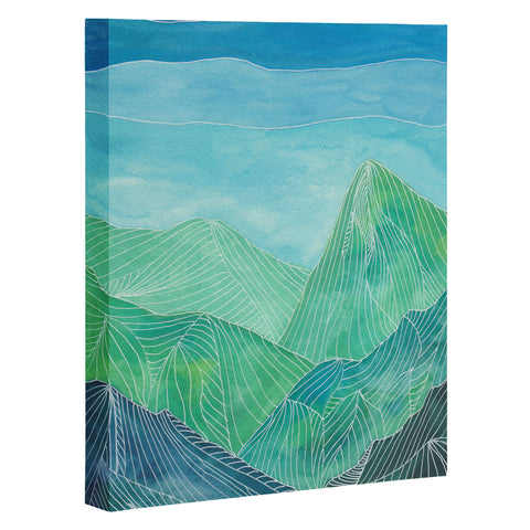 Viviana Gonzalez Lines in the mountains IV Art Canvas