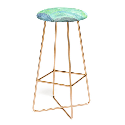 Viviana Gonzalez Lines in the mountains IV Bar Stool