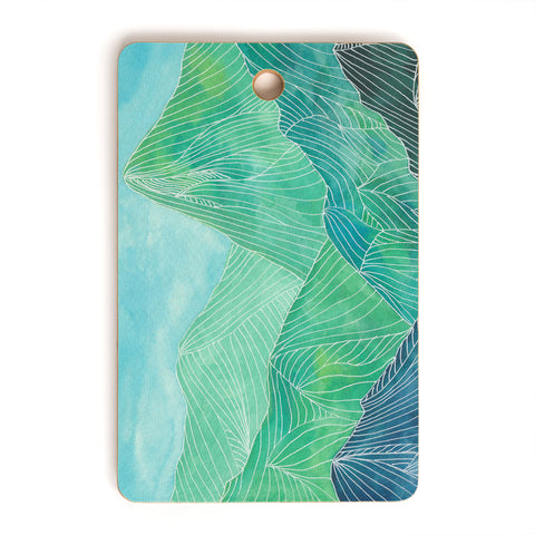 Viviana Gonzalez Lines in the mountains IV Cutting Board Rectangle