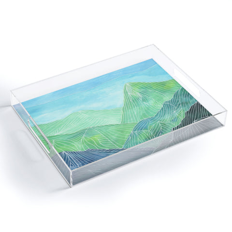 Viviana Gonzalez Lines in the mountains IV Acrylic Tray
