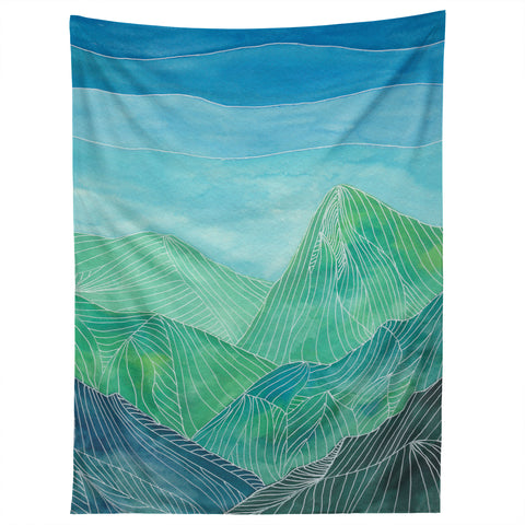 Viviana Gonzalez Lines in the mountains IV Tapestry
