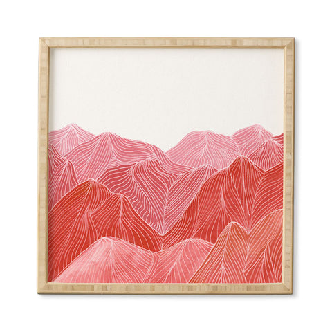 Viviana Gonzalez Lines in the mountains IX Framed Wall Art