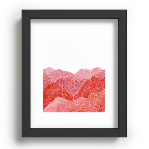 Viviana Gonzalez Lines in the mountains IX Recessed Framing Rectangle