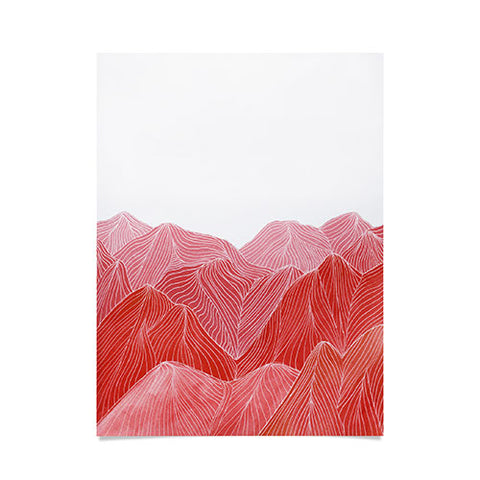 Viviana Gonzalez Lines in the mountains IX Poster