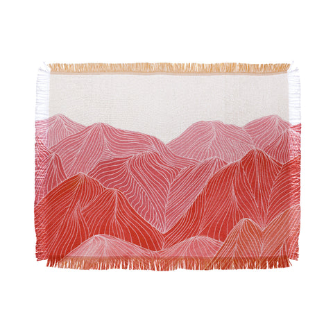 Viviana Gonzalez Lines in the mountains IX Throw Blanket
