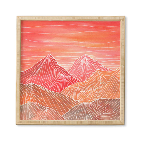 Viviana Gonzalez Lines in the mountains V Framed Wall Art