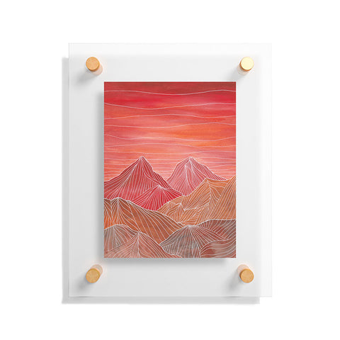 Viviana Gonzalez Lines in the mountains V Floating Acrylic Print