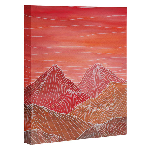Viviana Gonzalez Lines in the mountains V Art Canvas