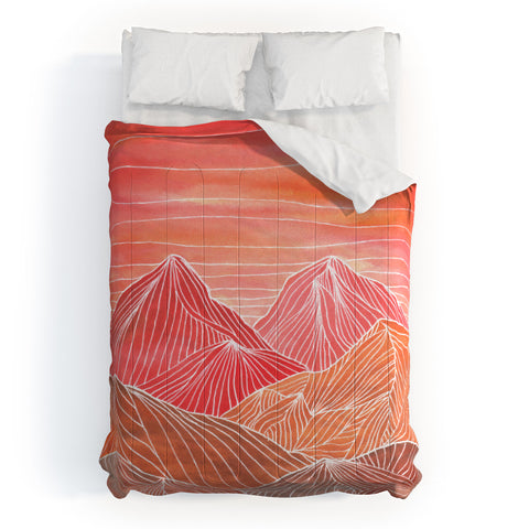 Viviana Gonzalez Lines in the mountains V Comforter