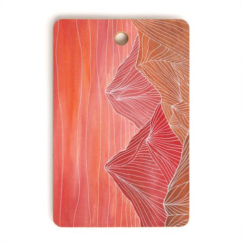 Viviana Gonzalez Lines in the mountains V Cutting Board Rectangle