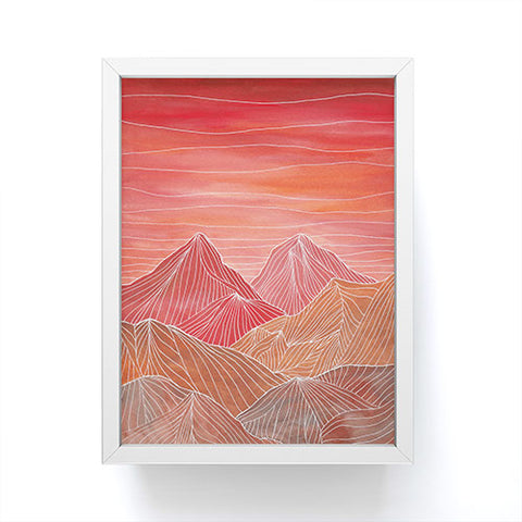 Viviana Gonzalez Lines in the mountains V Framed Mini Art Print
