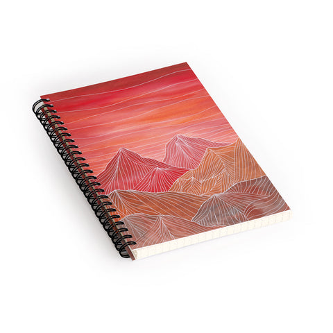 Viviana Gonzalez Lines in the mountains V Spiral Notebook