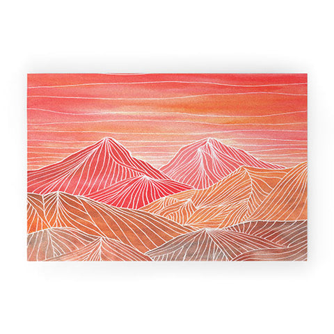 Viviana Gonzalez Lines in the mountains V Welcome Mat