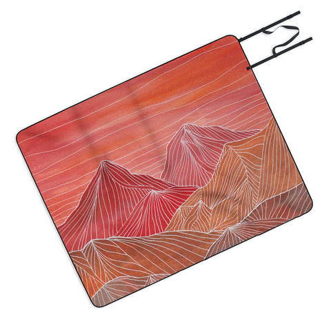 Viviana Gonzalez Lines in the mountains V Picnic Blanket