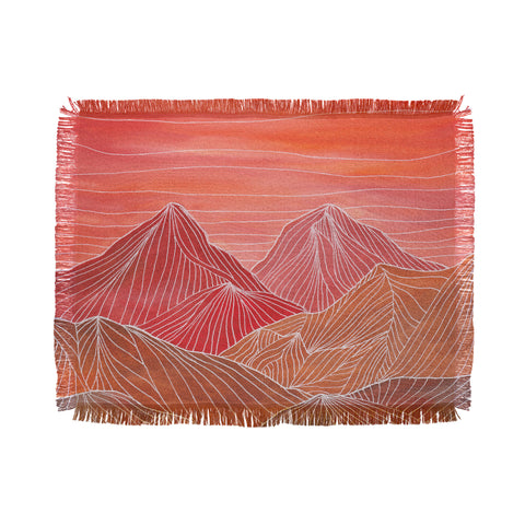 Viviana Gonzalez Lines in the mountains V Throw Blanket