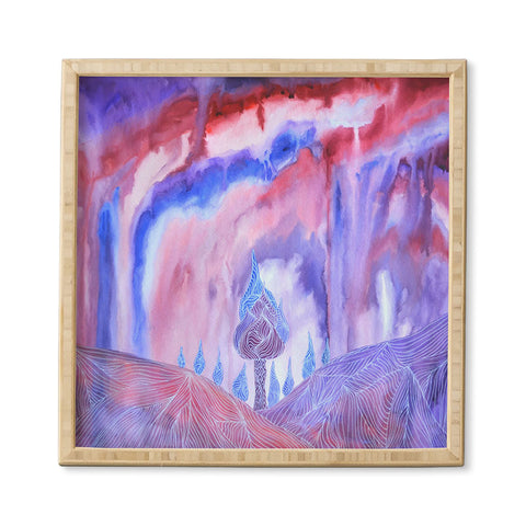 Viviana Gonzalez Lines in the mountains VI Framed Wall Art