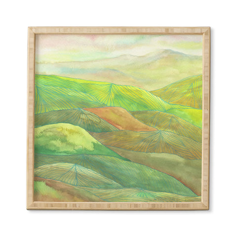 Viviana Gonzalez Lines in the mountains VII Framed Wall Art