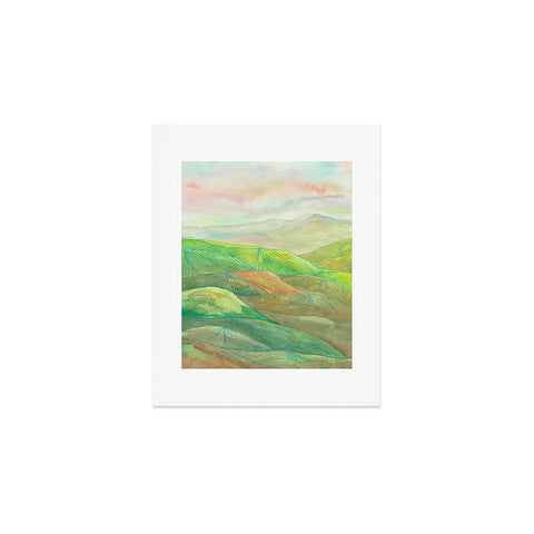 Viviana Gonzalez Lines in the mountains VII Art Print