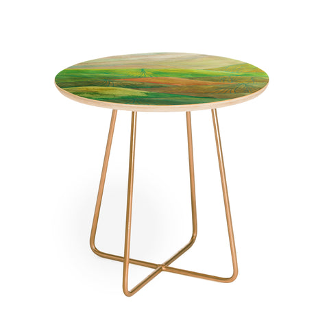 Viviana Gonzalez Lines in the mountains VII Round Side Table