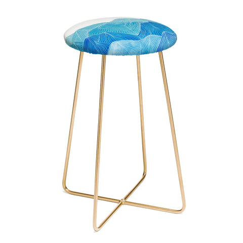 Viviana Gonzalez Lines in the mountains VIII Counter Stool