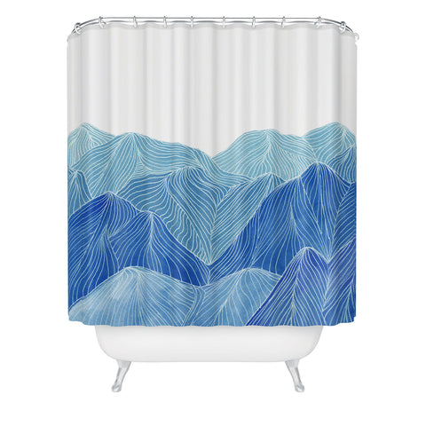 Viviana Gonzalez Lines in the mountains VIII Shower Curtain