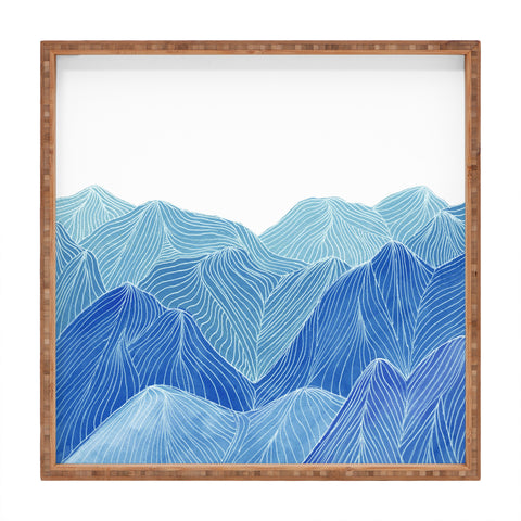 Viviana Gonzalez Lines in the mountains VIII Square Tray
