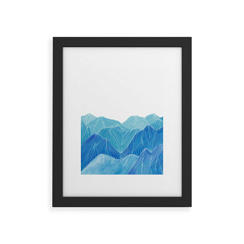 Viviana Gonzalez Lines in the mountains VIII Framed Art Print