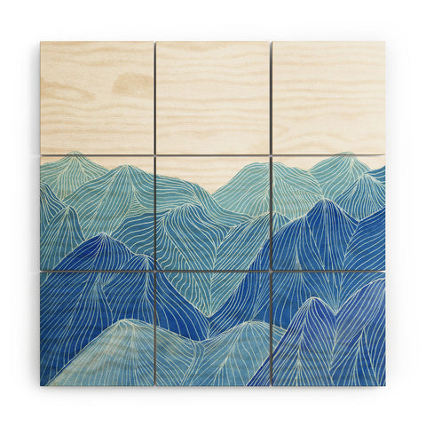 Viviana Gonzalez Lines in the mountains VIII Wood Wall Mural