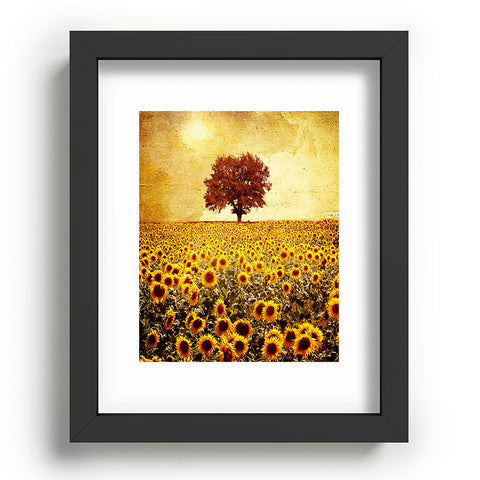 Viviana Gonzalez Lone Tree And Sunflowers Field Recessed Framing Rectangle