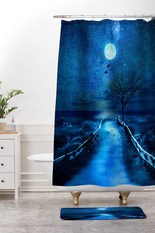 Viviana Gonzalez Magical Moon Shower Curtain And Mat