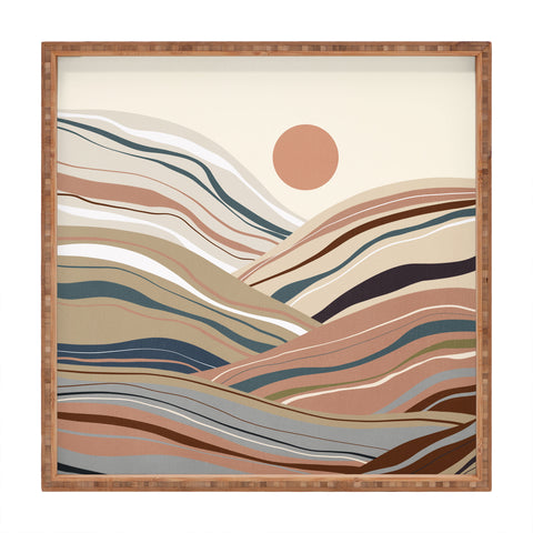 Viviana Gonzalez Mineral inspired landscapes 1 Square Tray