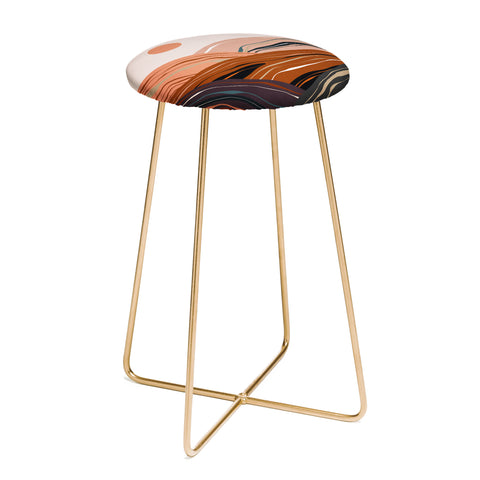 Viviana Gonzalez Mineral inspired landscapes 3 Counter Stool