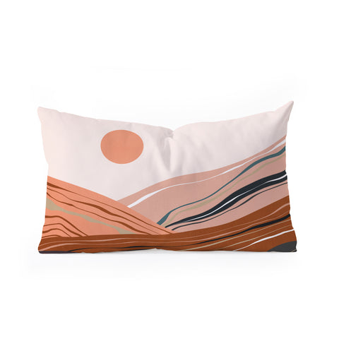 Viviana Gonzalez Mineral inspired landscapes 3 Oblong Throw Pillow
