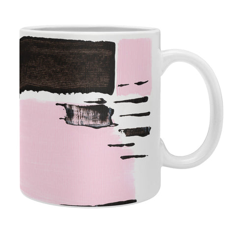 Viviana Gonzalez Minimal black and pink I Coffee Mug