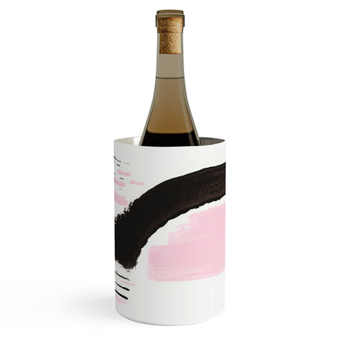 Viviana Gonzalez Minimal black and pink I Wine Chiller