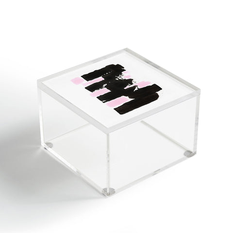 Viviana Gonzalez Minimal black and pink II Acrylic Box