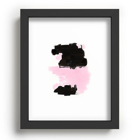 Viviana Gonzalez Minimal black and pink III Recessed Framing Rectangle