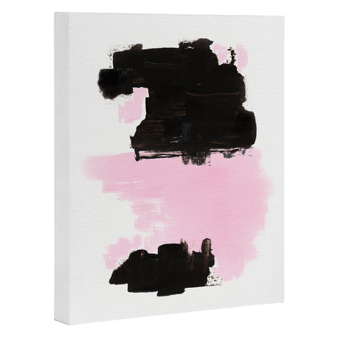 Viviana Gonzalez Minimal black and pink III Art Canvas