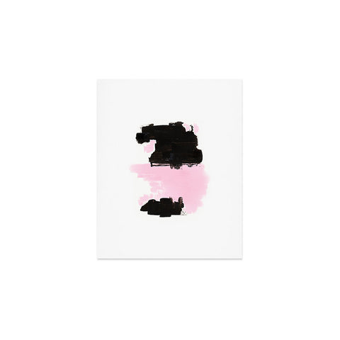 Viviana Gonzalez Minimal black and pink III Art Print
