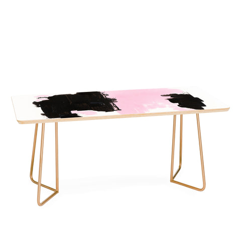 Viviana Gonzalez Minimal black and pink III Coffee Table