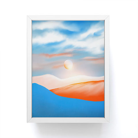 Viviana Gonzalez Minimal mountains 01 Framed Mini Art Print