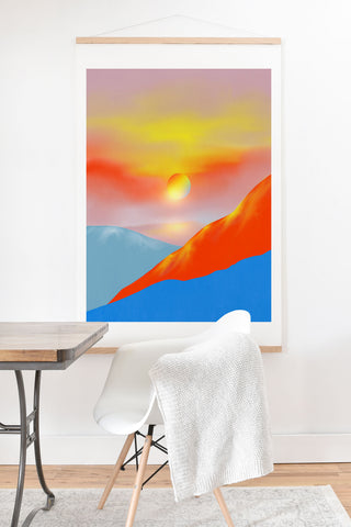 Viviana Gonzalez Minimal mountains 02 Art Print And Hanger