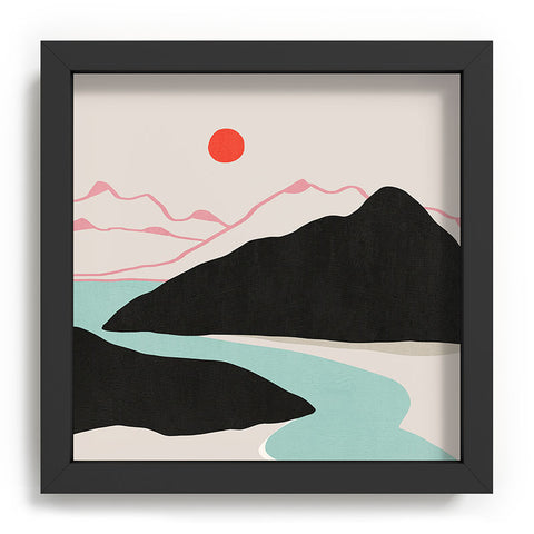 Viviana Gonzalez Minimal Mountains In the Sea 2 Recessed Framing Square