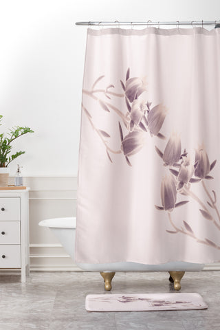 Viviana Gonzalez Minimal Spring III Shower Curtain And Mat